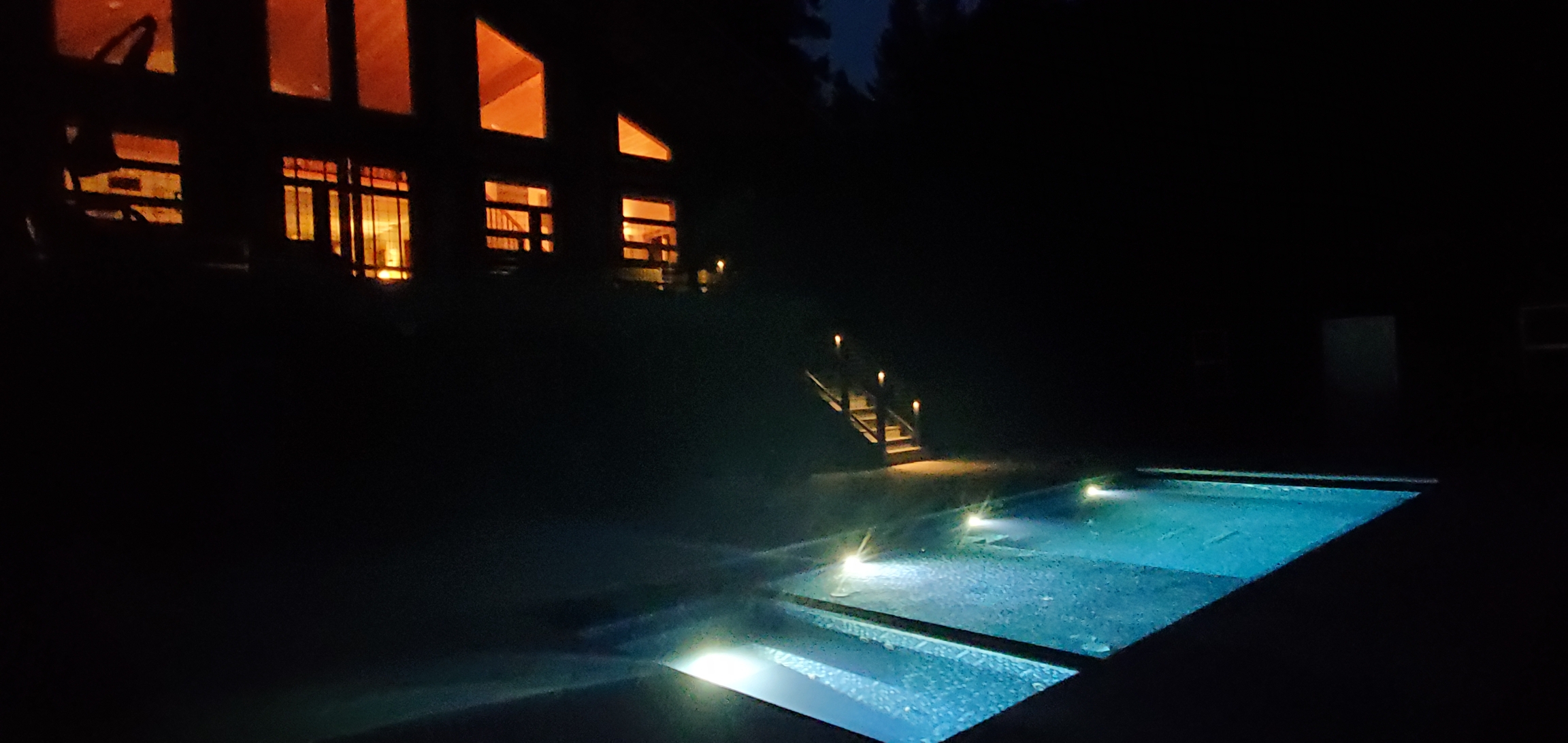 Custom all-tile pool at Leavenworth Tranquility, a custom pool built in Leavenworth, WA, WA by Outdoor Elements Northwest