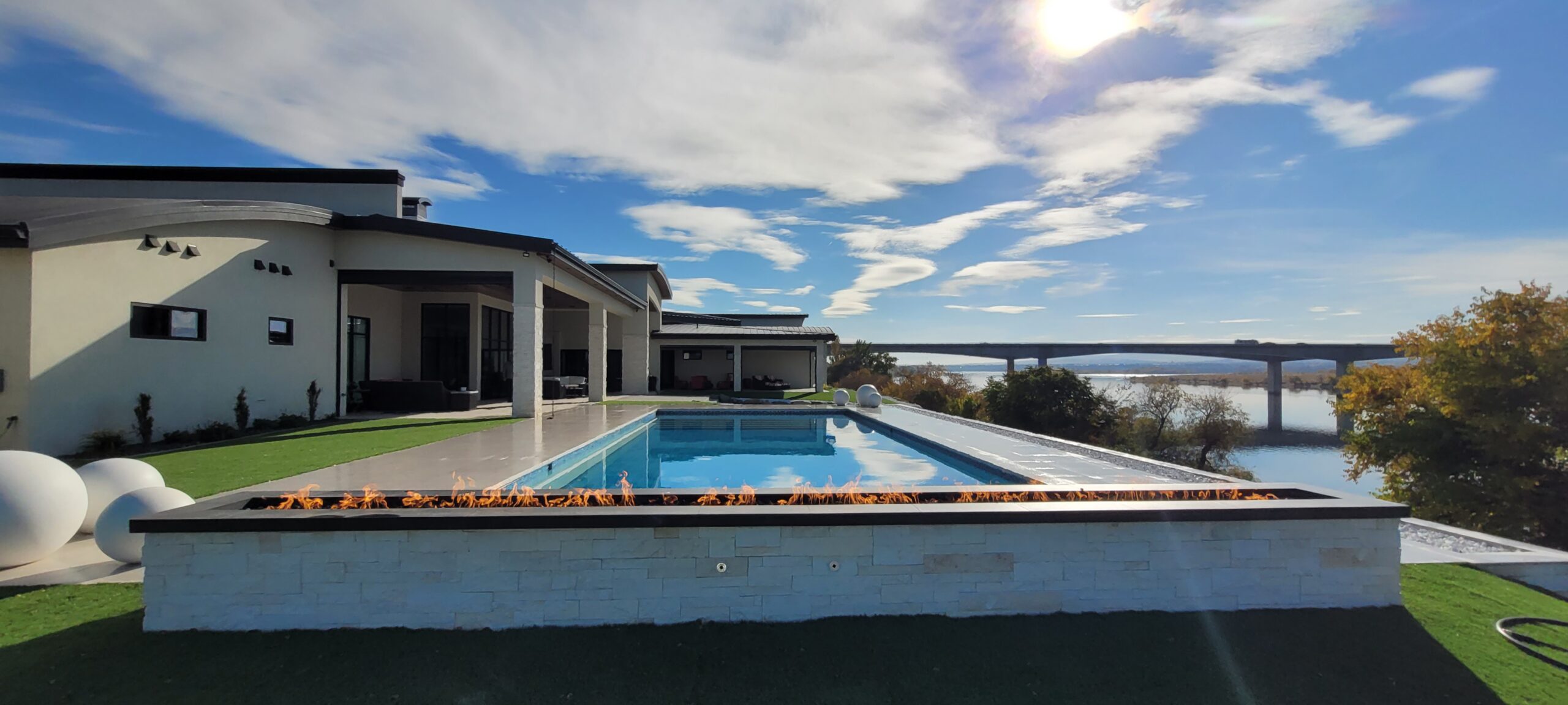 Custom all-tile pool at All Tile Pools, a custom pool built in Eastern Washington, WA by Outdoor Elements Northwest