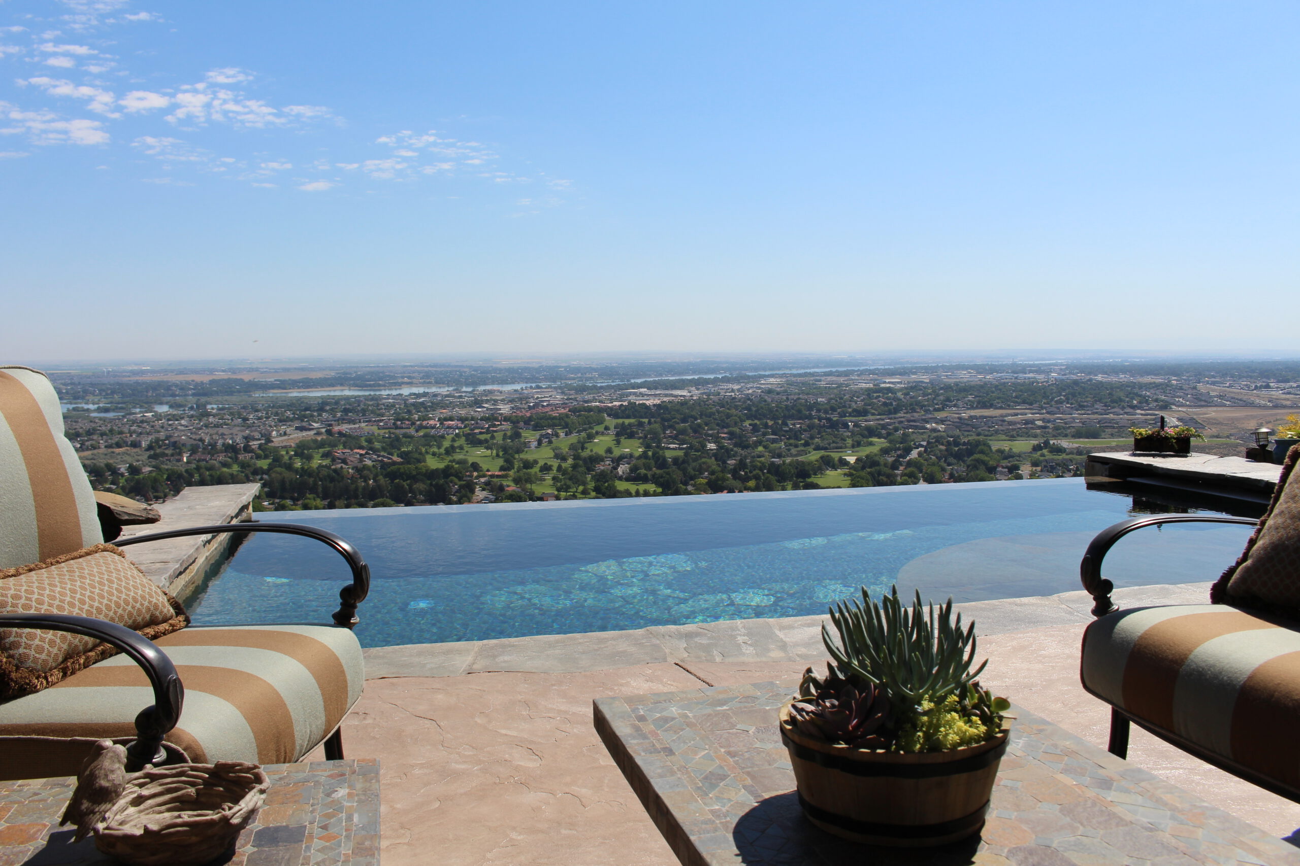 Custom all-tile pool at Kennewick Panorama, a custom pool built in Kennewick, WA, WA by Outdoor Elements Northwest
